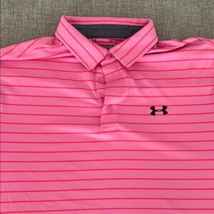 Under Armour Vibrant Pink Polo Shirt